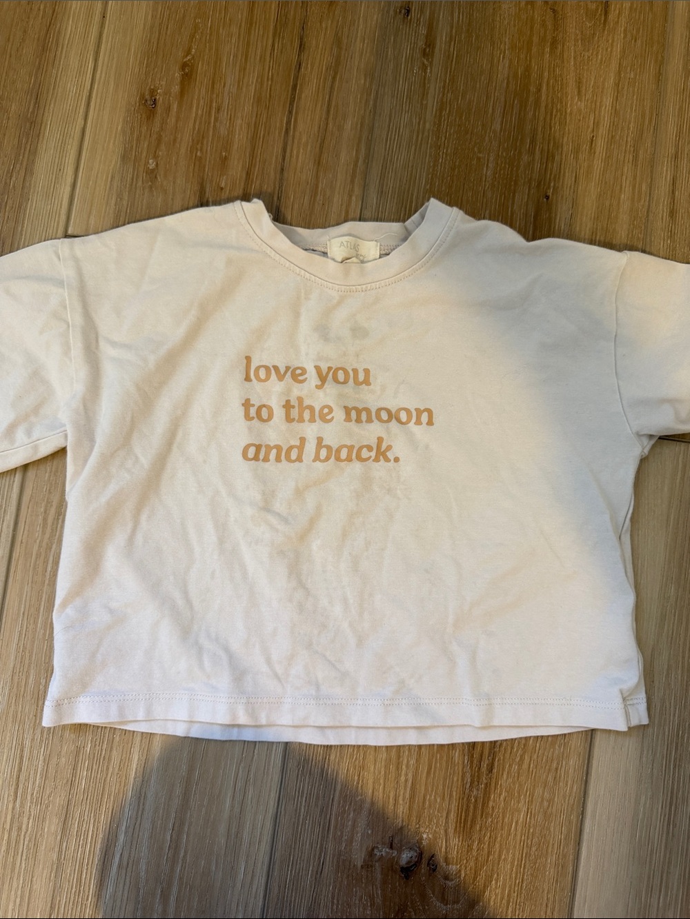 Kids 'Love You to the Moon and Back' Cream Graphic Tee SIZE 18 MONTHS